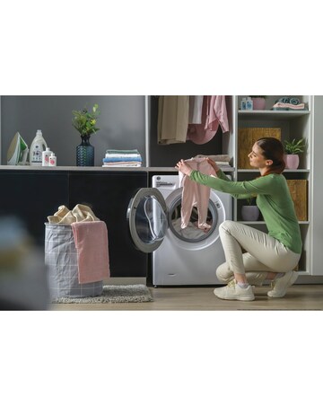 Hoover H-Wash 350 H3DPS4866TAMB-80 8+6kg Washer Dryer - White + installation