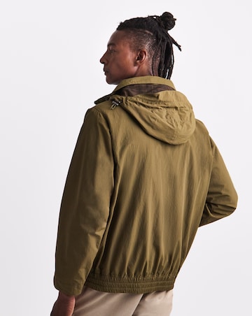 Barbour Re-Engineered Hooded Showerproof Flight Bedale Jacket - Beech