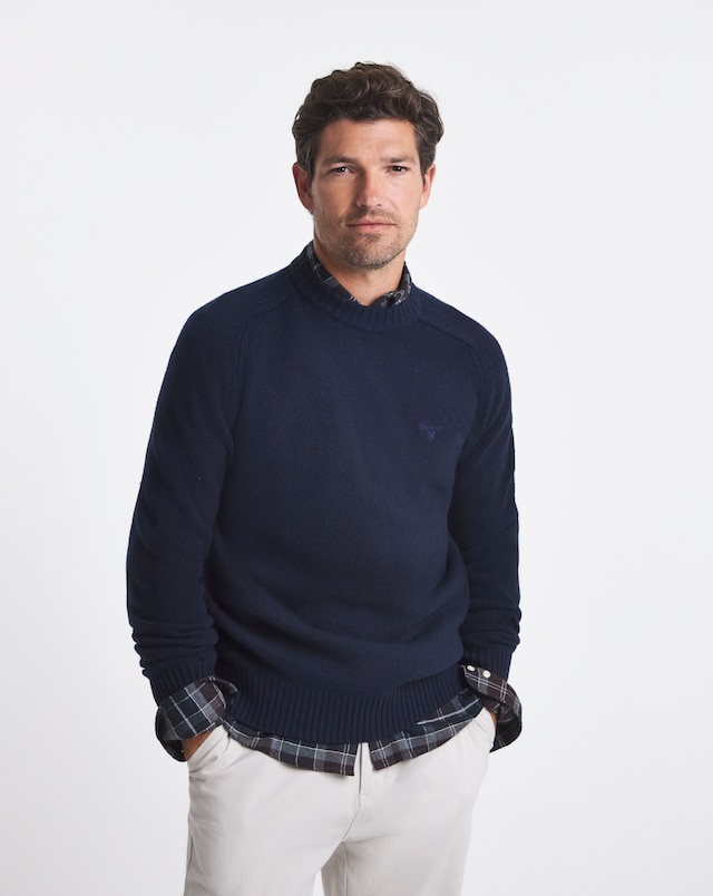 Barbour Grangetown Crew Neck Sweater - Navy