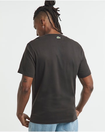 Lacoste Short Sleeve Graphic T-Shirt - Brown