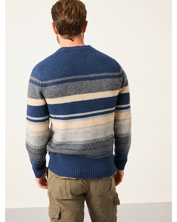 FatFace Calder Stripe Jumper (Regular & Tall) - Navy