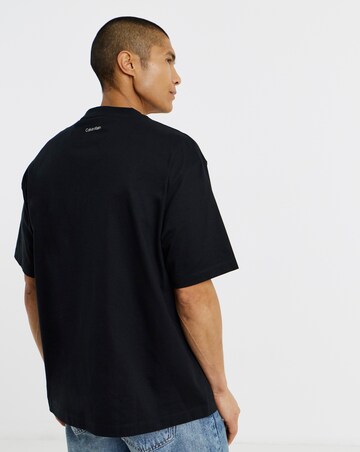 Calvin Klein Short Sleeve Script T-Shirt - Black