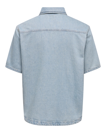 Only & Sons Boxy Denim Shirt - Blue