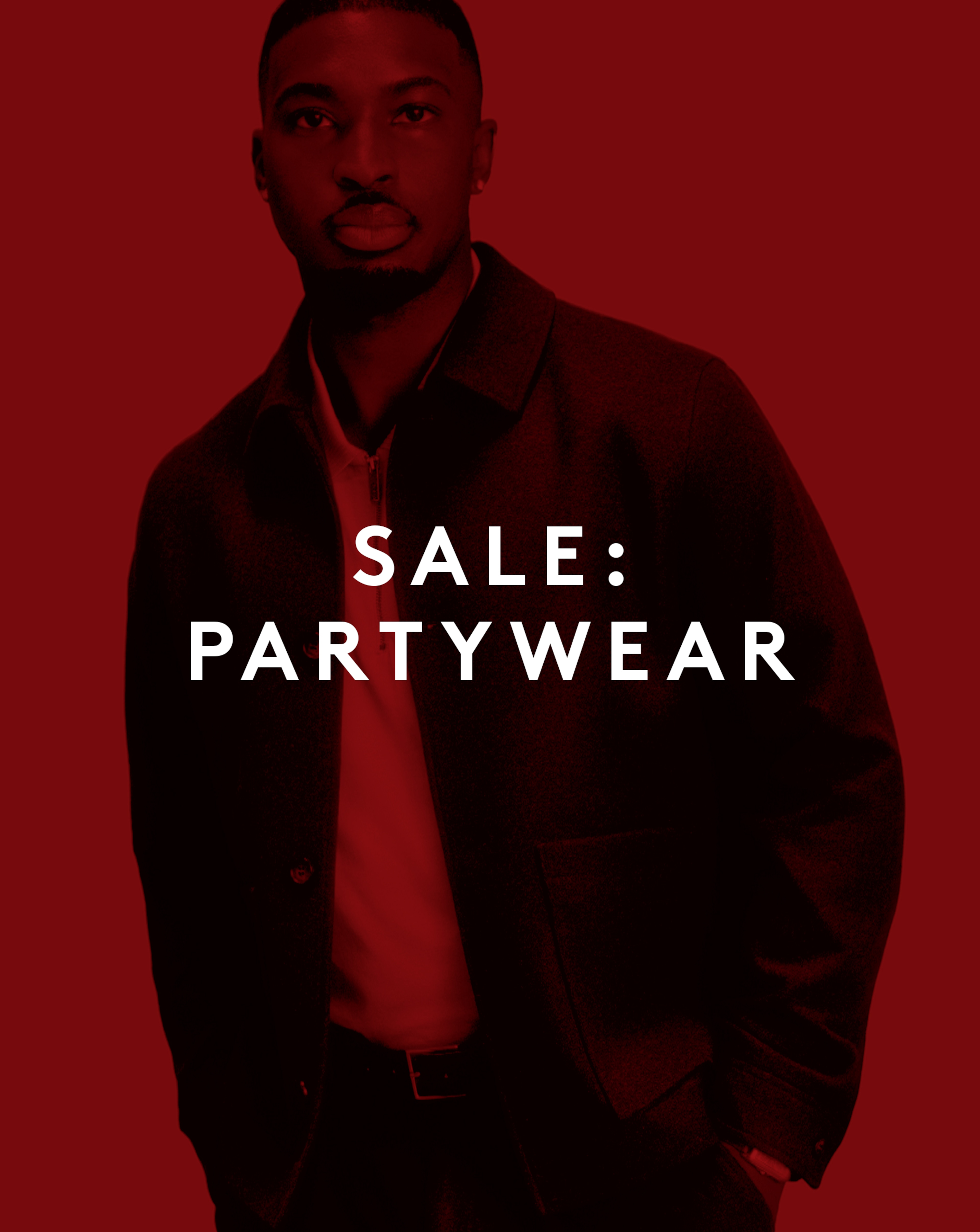 Sale: Partywear. Model wears Tailored Tweed Button Through Jacket