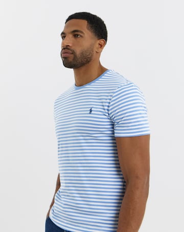 Polo Ralph Lauren Short Sleeve Stripe T-Shirt - Blue/White