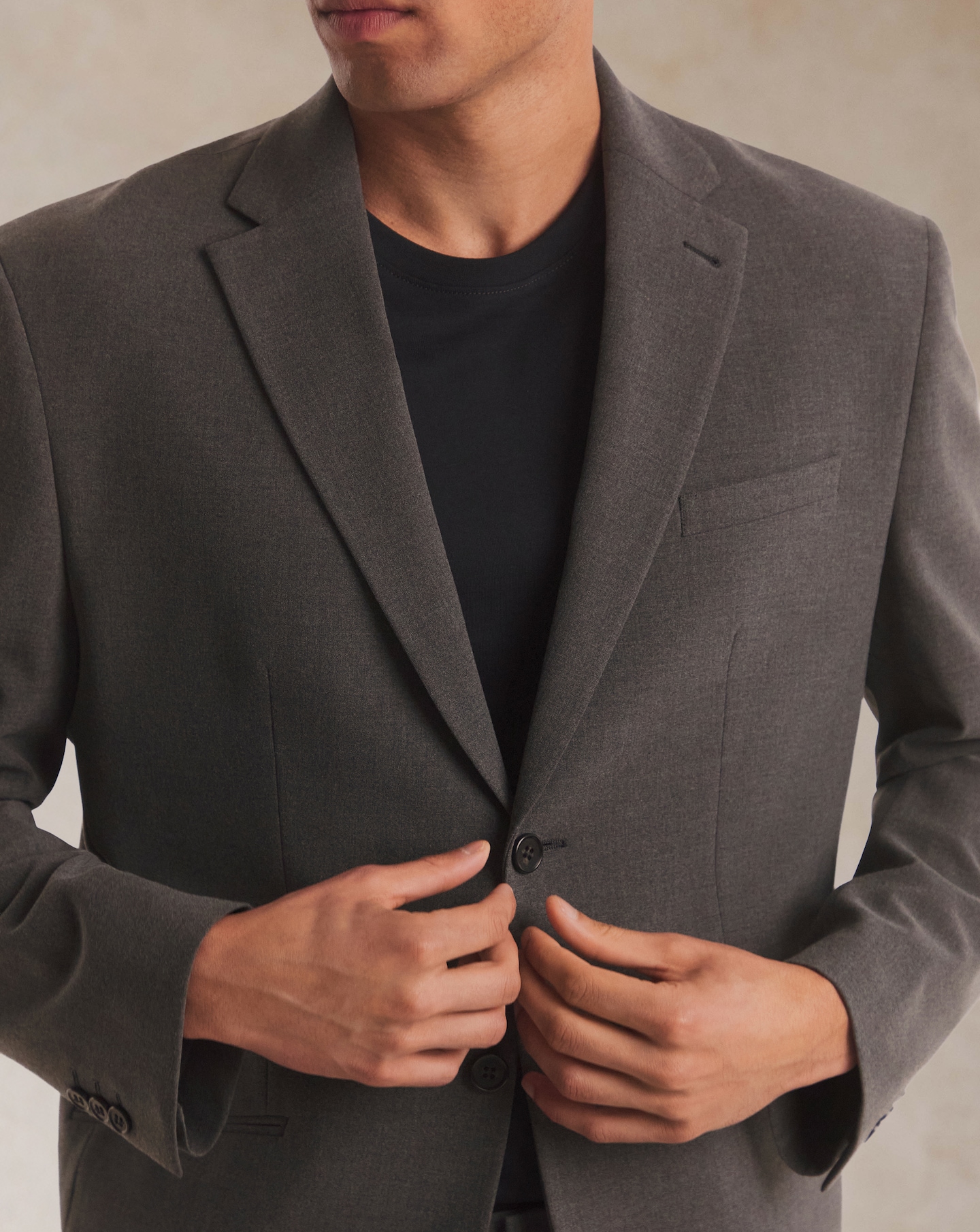 Model wears Tailored Relaxed Fit Blazer