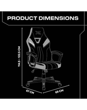 X Rocker Tempest Ergonomic PC Office Gaming Chair - Black