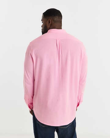 Polo Ralph Lauren Long Sleeve Stretch Mesh Shirt - Pink