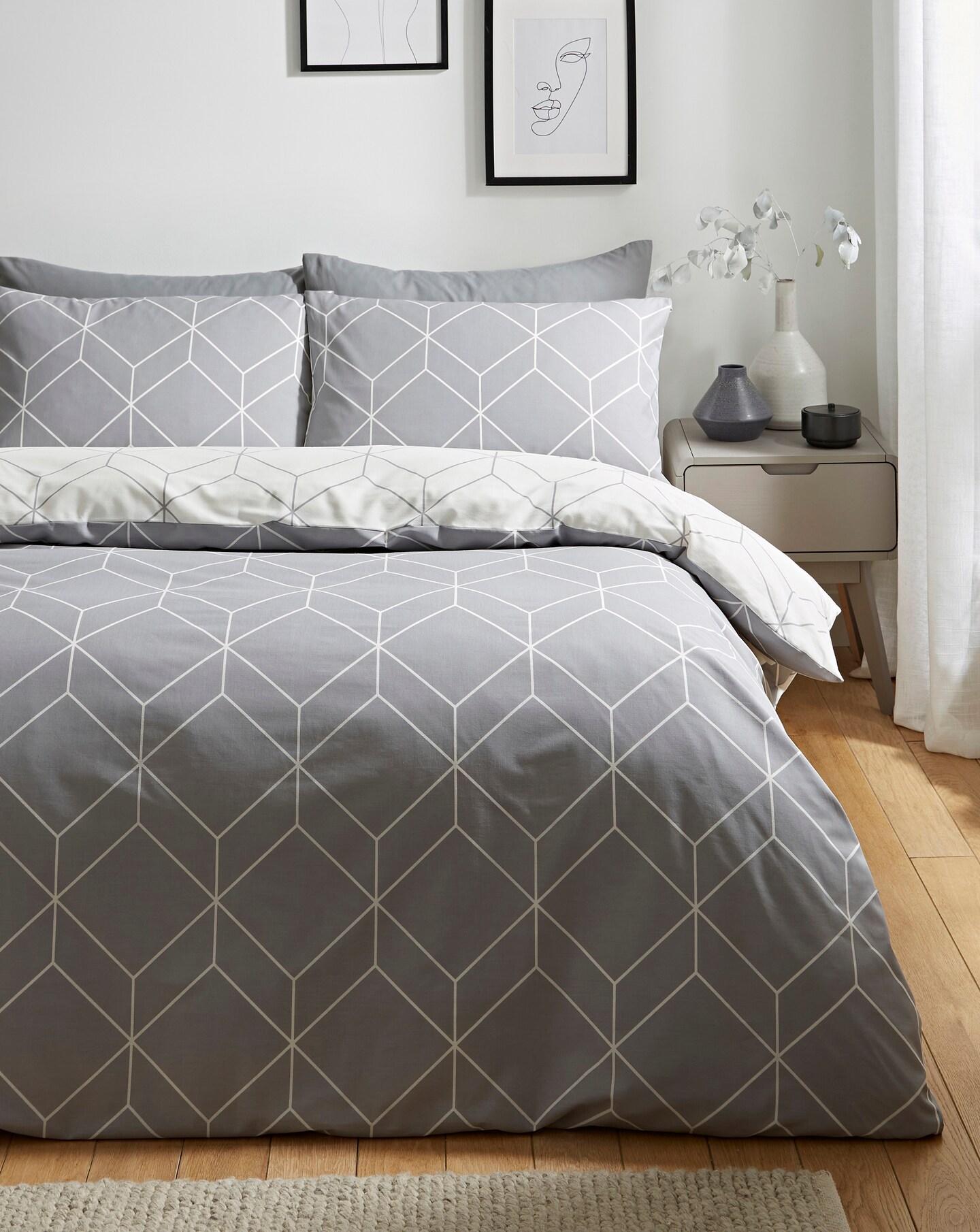 Oberon Grey Duvet Set