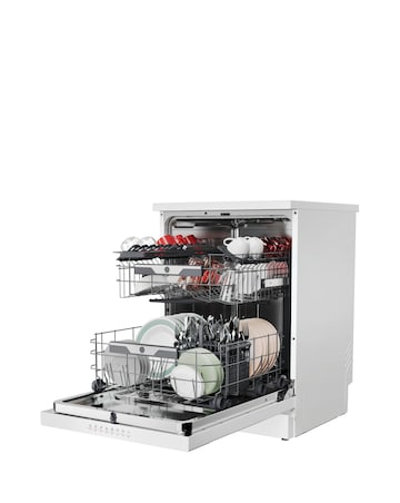 Hoover H-Dish 500 HF4B7F0W-80 14 Place Full Size WiFi Dishwasher White Install