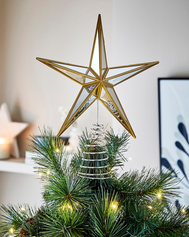 New In - Gisela Graham Mirror Tree Topper