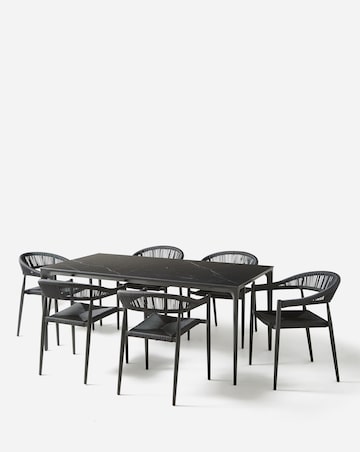 Sicily Sintered Stone 6 Seater Dining Set