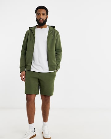 Polo Ralph Lauren Double Knit Zip Through Hoodie - Olive