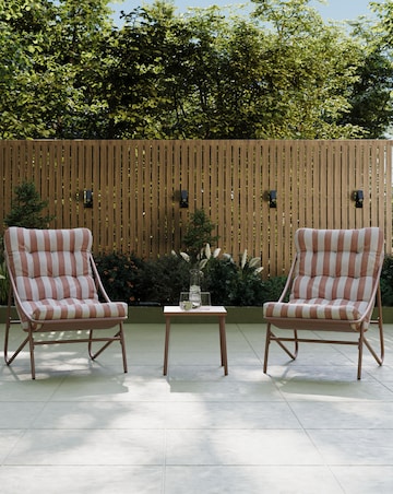 Charles Bentley Truffle Stripe Bistro Set