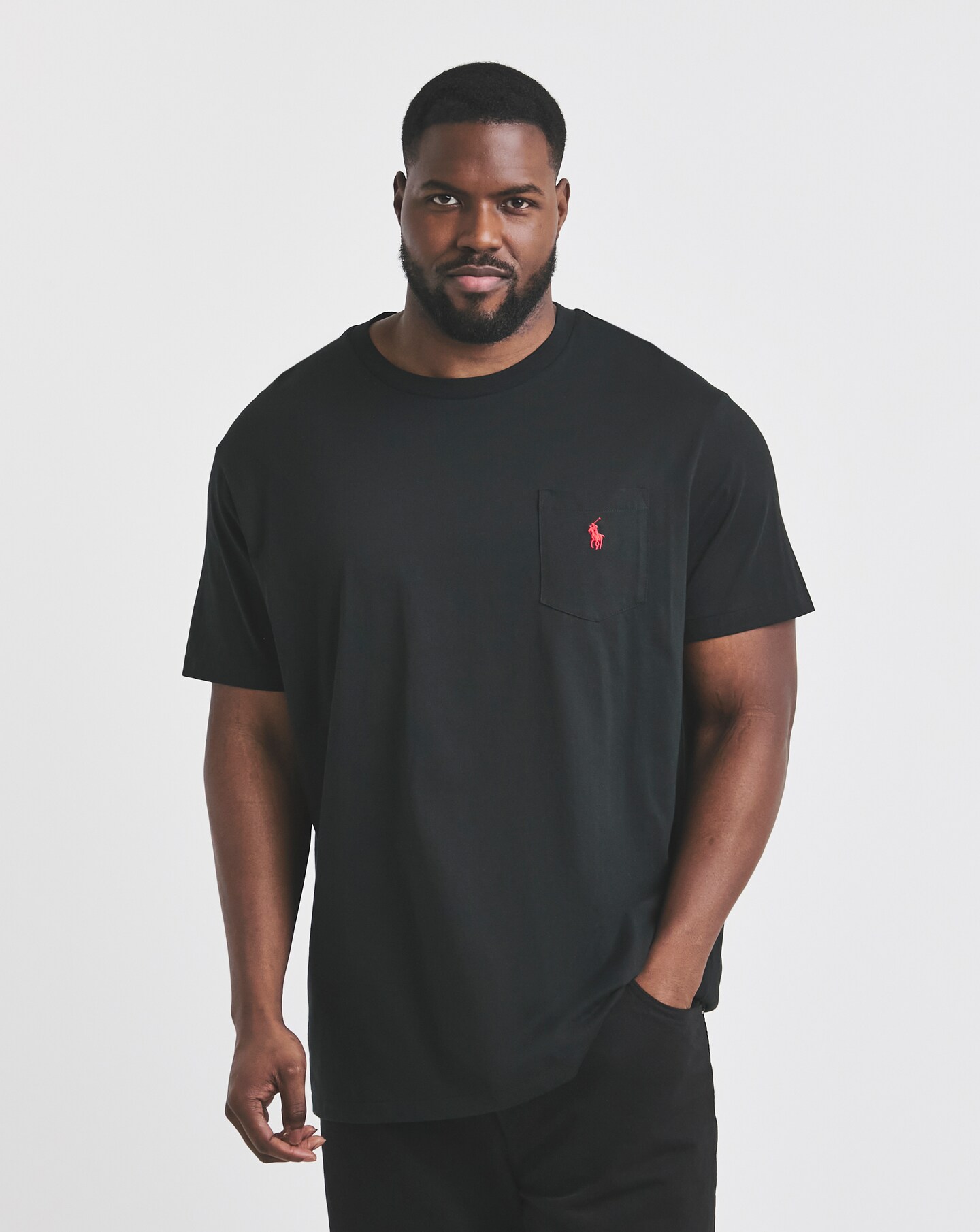 Polo Ralph Lauren Classic Short Sleeve Pocket T-Shirt - Black | Jacamo