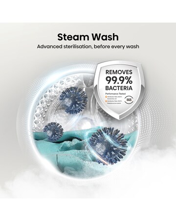 Hisense 3S Series WD3S8043BB3 WiFi-enabled 8kg Washer Dryer - Black