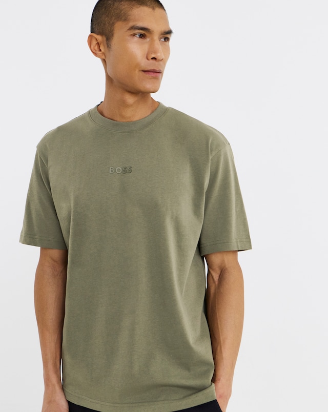 BOSS Short Sleeve Centre Logo T-Shirt - Green