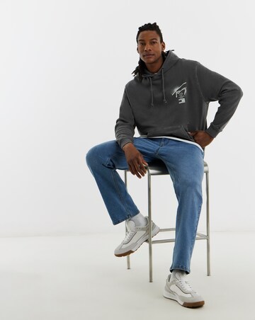 Tommy Jeans Neon Washed Signature Hoodie - Black