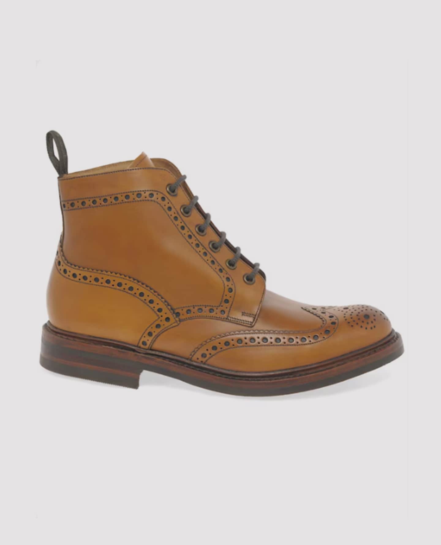 Loake Bedale Mens Wide Fit Brogue Boots pictured