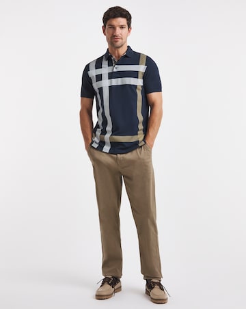 Barbour Short Sleeve Blaine Tailored Polo Shirt - Navy