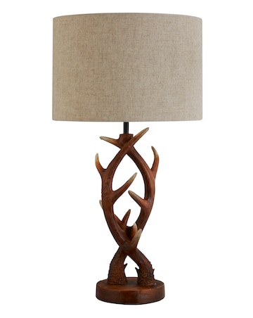 Antler Wood Effect Table Lamp