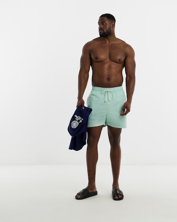 Polo Ralph Lauren Seersucker Swimshort - Green/White