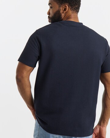Jack & Jones Leo Textured T-Shirt - Navy