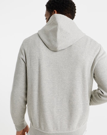 Polo Ralph Lauren Double Knit Zip Through Hoodie - Light Grey Heather