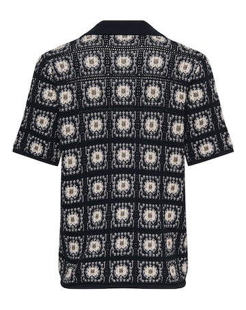 Only & Sons Bart Crochet Shirt - Navy