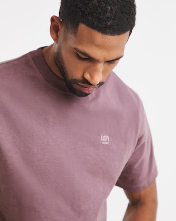 Union Garment Dyed Relaxed Fit T-Shirt- Plum