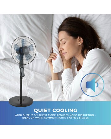 Swan 16'' Silence Stand Fan - Black