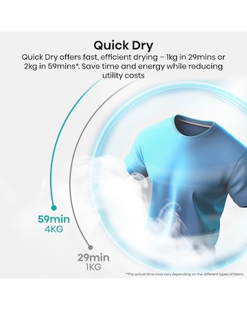 Hisense Power Steam 5i Series DH5I104BWAB WiFi-enabled 10kg Tumble Dryer - Black