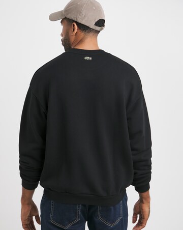 Lacoste Black Varsity Logo Sweatshirt