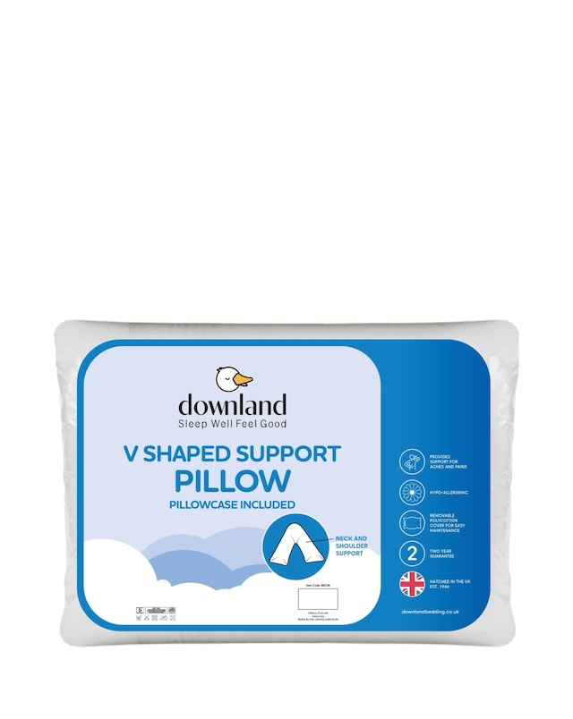 Downland Polycotton V-Shape Support Pillow