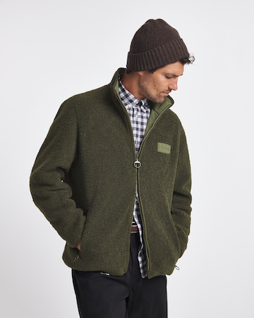 Barbour Reversible Fleece Jacket - Fern Green