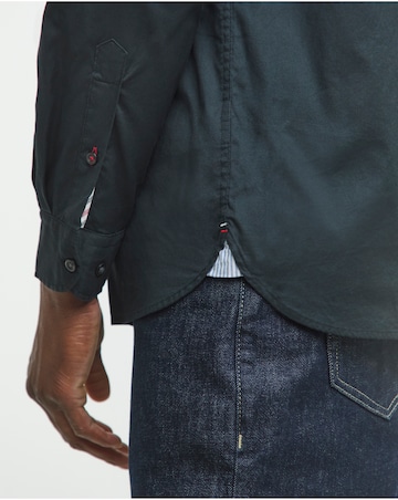 Tommy Hilfgier Long Sleeve Flex Poplin Shirt - Black