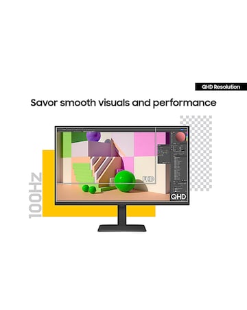 Samsung 24in ViewFinity S6 S60UD 100Hz QHD Ergonomic Monitor - Black