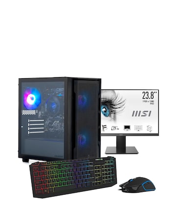 Stormforce Carbon Ryzen 5 8GB RAM 500GB SSD Windows 11 Gaming Bundle