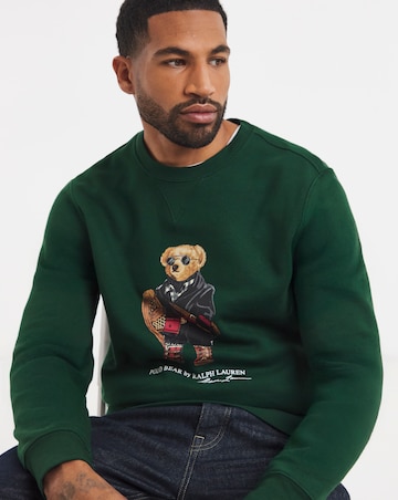 Polo Ralph Lauren Christmas Bear Crew Sweat - Green