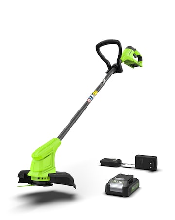 Greenworks 24V 25cm Cordless Line Trimmer (2AH Battery & Charger)