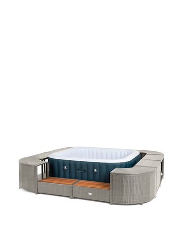 Lay-Z-Spa 188cm Square Rattan Hot Tub Surround