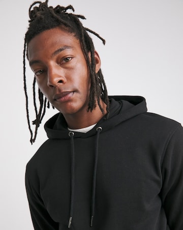 Overhead Hoodie Long- Black