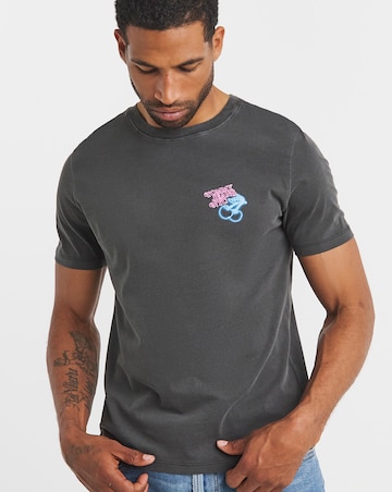 Tommy Jeans Short Sleeve Graphic Back Print T-Shirt - Black