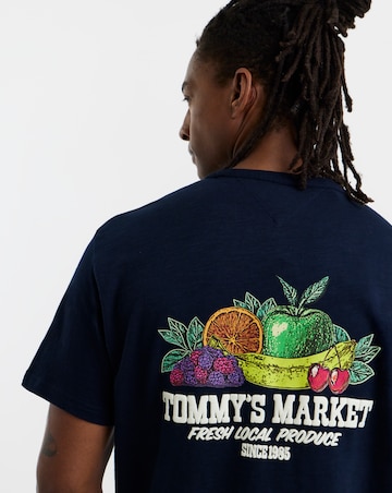 Tommy Jeans Relax Back Graphic T-Shirt - Navy