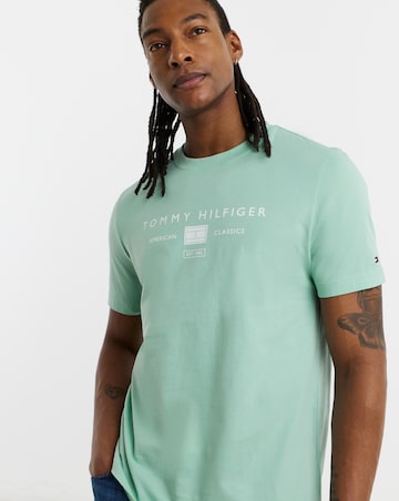Tommy Hilfiger Short Sleeve Logo T-Shirt - Mint