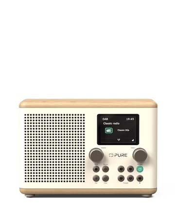 Pure Classic H4 Digital Radio White/Oak