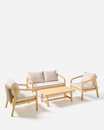 Luca Wooden Lounge Set