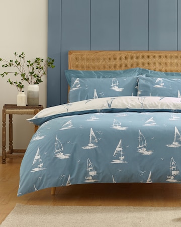 Catherine Lansfield Salcombe Boats Duvet Cover Set