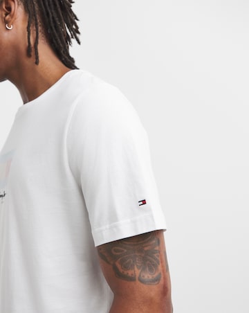 Tommy Hilfiger Short Sleeve Ithaca Flag T-Shirt - White