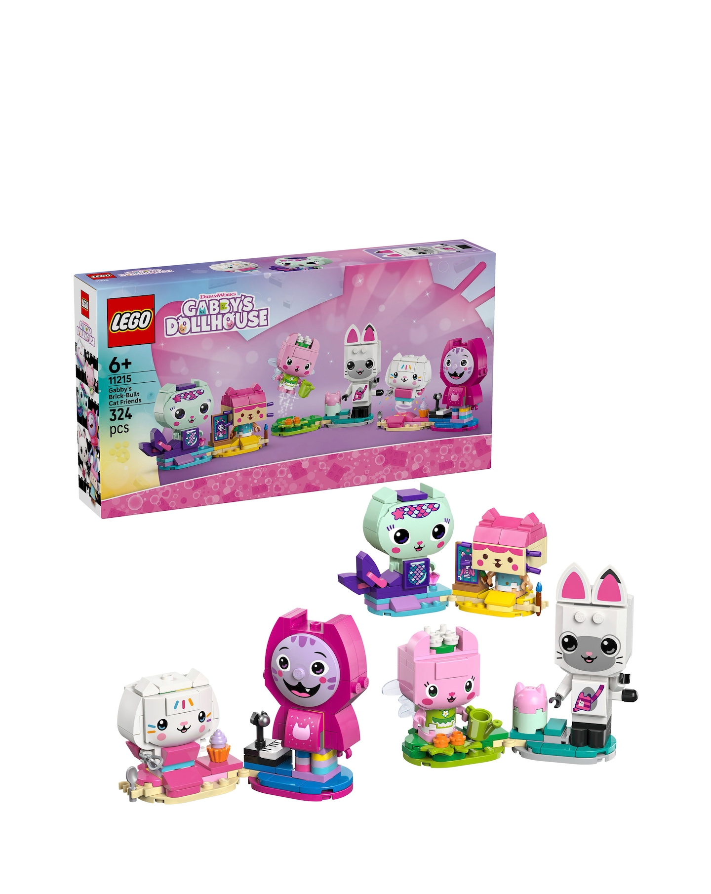 LEGO Gabby's Dollhouse Gabby's Brick-Built Cat Friends